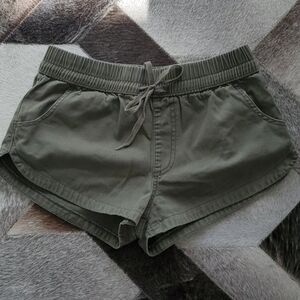 Olive Green Women's Casual Shorts
